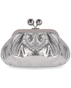 Weekend by Maxmara Pasticcino Bruno Small Clutch - White