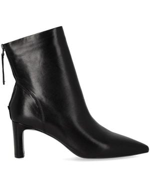 MISS OLIVIA Gaia Heeled Ankle Boot - Black