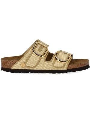 Birkenstock Arizona Raffia Big Buckle Natural Sandal - Brown