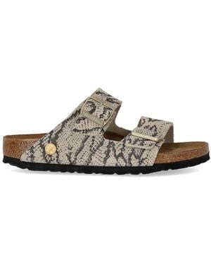 Birkenstock Ciabatta Arizona Snake Oyster - Marrone
