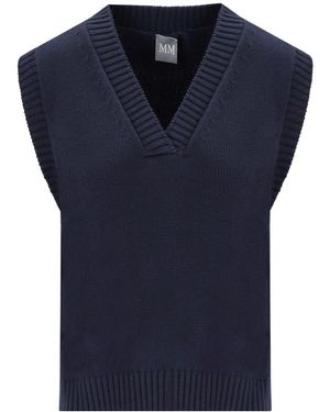 Max Mara Scafati e strickweste - Blau