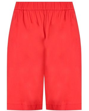 Max Mara Beachwear Oliveto Coral Bermuda Shorts - Rosso