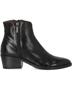Duccio Del Duca Texan Heeled Ankle Boot - Black