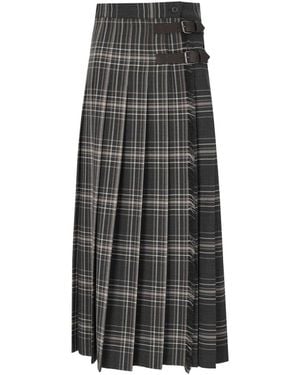 Weekend by Maxmara Gonna Prisma Tartan - Grigio