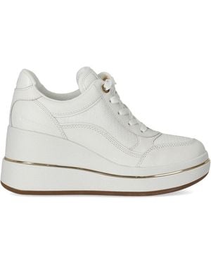 Michael Kors Sneaker Emmy Wedge Bianca - Bianco