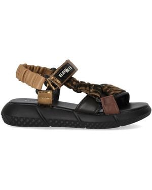 Elena Iachi Zebra Sandal - Brown