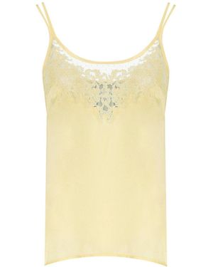 Twinset Top Satin Vanilla - Giallo