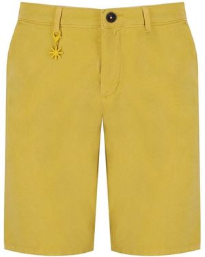 Manuel Ritz Pantalón corto chino ocre - Amarillo