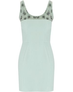 Elisabetta Franchi Acqua kleid mit perlen - Grün