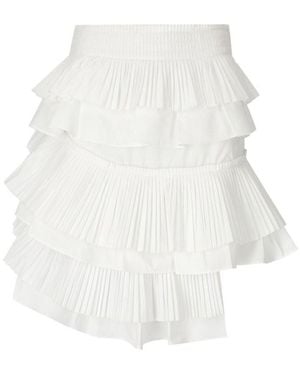 Essentiel Antwerp Falda midi hupaul blanca - Blanco