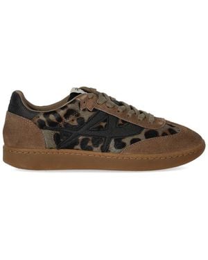 Ash Sunset Animal Print Trainer - Brown