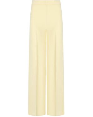 Twinset Pantalone A Palazzo Vaniglia - Giallo