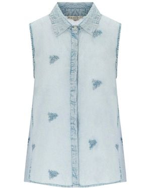 PAHIESA FORMENTERA Sleeveless Shirt - Blue
