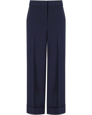 Essentiel Antwerp Imo Cropped Trousers - Blue