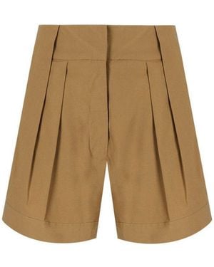 FEDERICA TOSI Classic Khaki Shorts - Natural