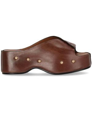 MISS OLIVIA Carola Coffee Mules - Brown