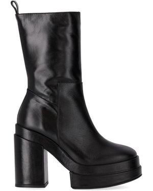 Paloma Barceló Eros Heeled Ankle Boot - Black