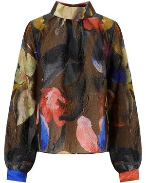 Stine Goya E bluse mit blumen - Mehrfarbig
