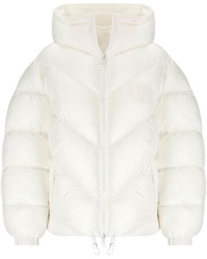 Elisabetta Franchi Ivory Padded Jacket - White