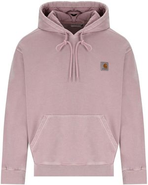 Carhartt Felpa Con Cappuccio Nelson Hortensia - Rosa