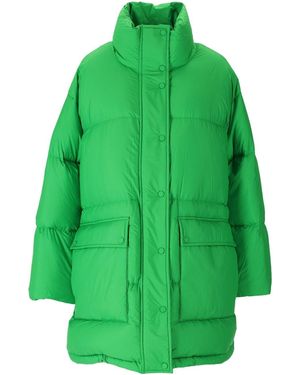Stand Studio Edna Green Übergröße gepolsterte Jacke - Grün