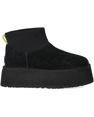 UGG Platform Snow Boots Classic Mini Dipper - Black