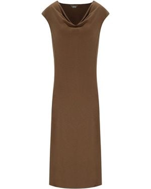 Max Mara Vetusta Long Dress - Brown