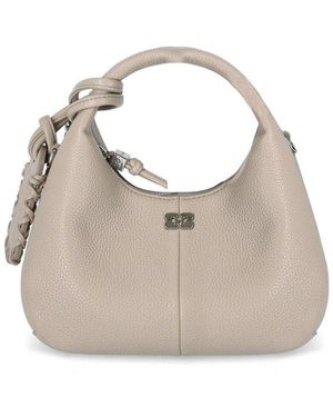 Ganni Hobo Mini Pepper Bag - White