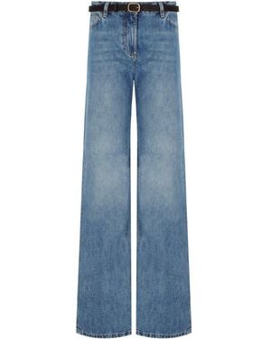 Elisabetta Franchi Wide Leg Jeans - Blue