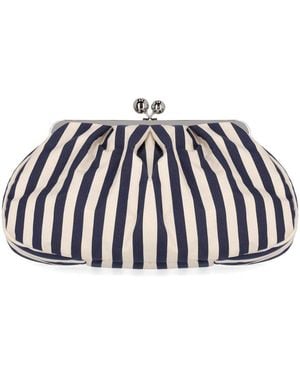 Weekend by Maxmara Pasticcino Cachi Large Clutch - Blue