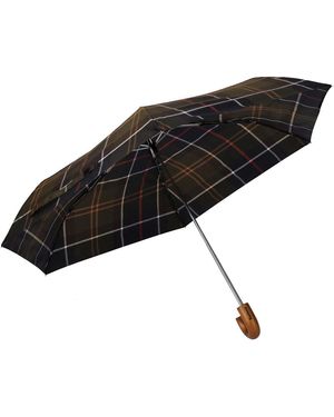 Barbour Tartan Mini Paraplu - Zwart