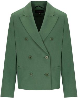 Weekend by Maxmara Nembi Double Breasted Blazer - Green