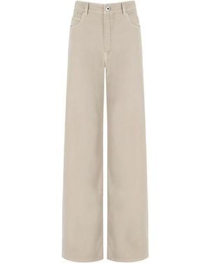 Weekend by Maxmara Medina Sabbia Wide Leg Jeans - Wit