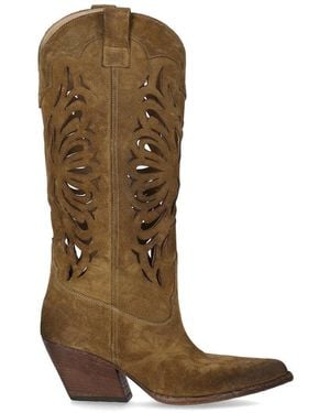 Elena Iachi Bives Mud Texan Boot - Brown