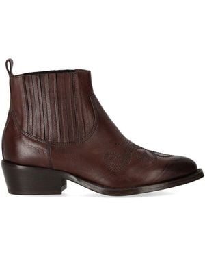 Duccio Del Duca Ebony Texan Ankle Boot - Brown