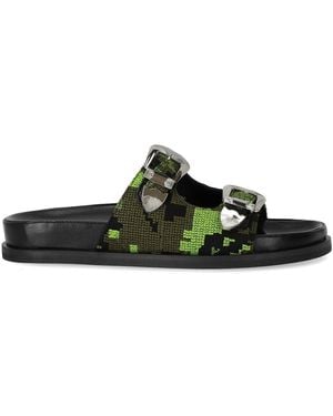Strategia Ciabatta Jacquard Militare - Verde