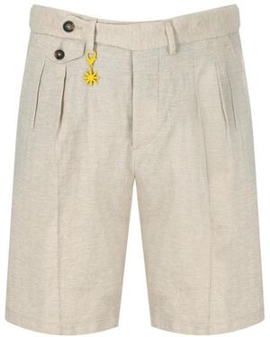 Manuel Ritz Pantalón corto jaspeado - Neutro