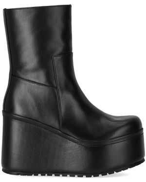 Paloma Barceló Barta Wedge Ankle Boot With Platform Sole - Black
