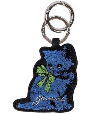 Ganni Puppy Keychain - Blue