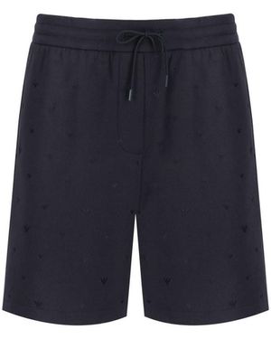 Emporio Armani Marinee monogram bermudashorts - Blau