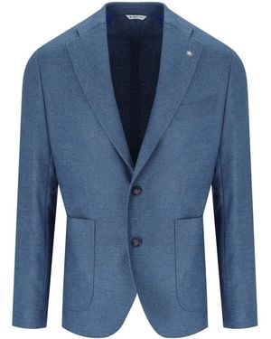 Manuel Ritz Carta Da Zucchero Single-Breasted Jacket - Blue