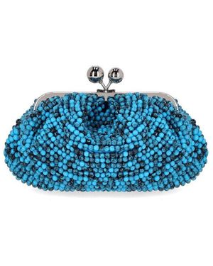 Weekend by Maxmara Pasticcino Eschimo Small Clutch - Blue