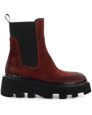 Elena Iachi Suede Chelsea Boot - Brown