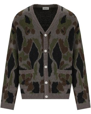 Carhartt Merton camo duck er cardigan - Schwarz