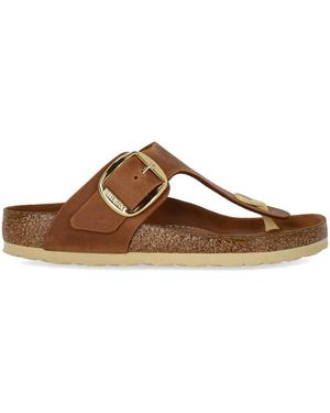 Birkenstock Gizeh Big Buckle Cognac Thong Sandal - Brown