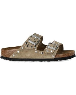 Birkenstock Arizona Rivet Taupe Sandal - Brown