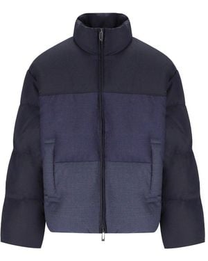 Emporio Armani Degradé Padded Jacket - Blue