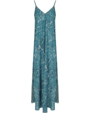 PAHIESA FORMENTERA Long Dress - Blue