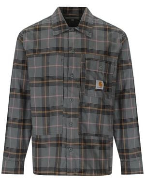Carhartt /S Hadley Revise la camisa gris