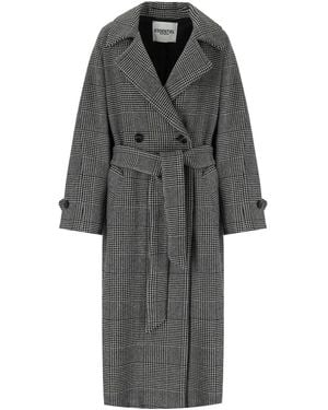 Essentiel Antwerp Economist And Oversize Coat - Grey